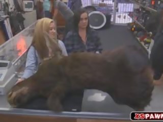Swell Lesbians Fucked In Pawn Shop To lead Some Extra Cash