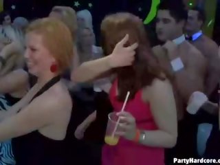 Tons of group sex video clip on the dance floor