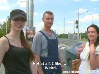 Czech Teen Convinced for Outdoor Public xxx film